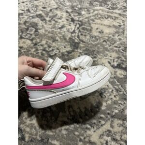Girls Nike Pink And White Dunks Size 11